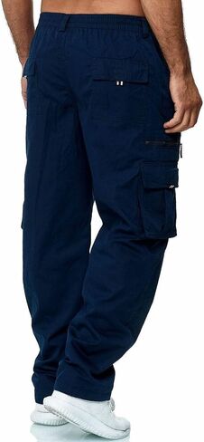WENKOMG1 Mens Tactical Pants,Mutifunction Waterproof Outdoor Work Combat Pants Multipockets Expandable Waist Trousers in Kuwait