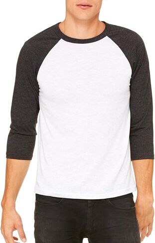 Bella Canvas 3/4-Sleeve Baseball T-Shirt (3200) in Saudi Arabia