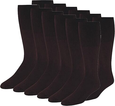 Diamond Star Tube Socks Men 6 Pairs Premium Cushion Cotton Over The Calf Athletic Knee High Socks For Men in Kuwait