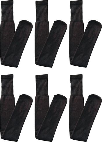 Diamond Star Tube Socks Men 6 Pairs Premium Cushion Cotton Over The Calf Athletic Knee High Socks For Men in Kuwait