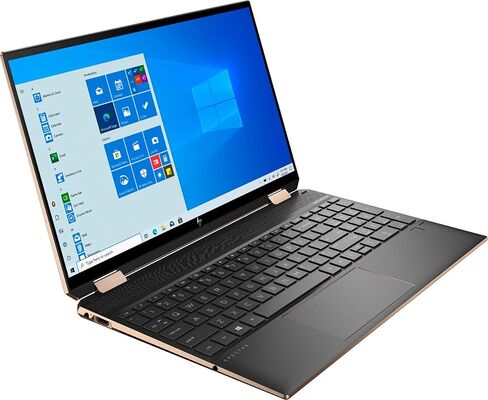 HP Spectre X360 شاشة لمس 15.6 بوصة 4K UHD 512 جيجابايت SSD + 32 جيجابايت Optane الجيل الحادي عشر i7 (ذاكرة الوصول العشوائي 16 جيجابايت، رباعي النواة i7-1165G7 يصل إلى 4.7 جيجا هرتز، Windows 10 Home، دقة 3840 × 2160) أسود داكن، 15-eb1043dx in Saudi Arabia