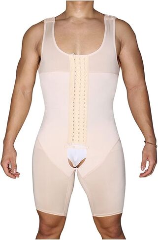 XMXM Plus Size Bodysuit for Men Weight Loss Compression Shaper Open Crotch Full Body Shapewear Tummy Control Waist Trainer in Saudi Arabia