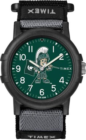 ساعة Timex للجنسين Collegiate Recruit مقاس 38 ملم - متطوعو تينيسي مع حزام قماش أسود in Kuwait