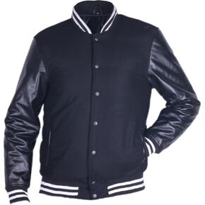 Men's Wool With Leather Sleeves Letterman Varsity Jackets - Jacket in Kuwait