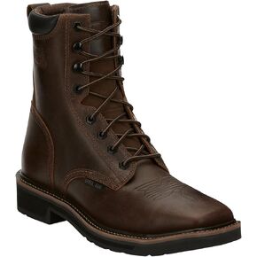 Justin Mens Stampede Steel Tan Work Boots 11D in Saudi Arabia
