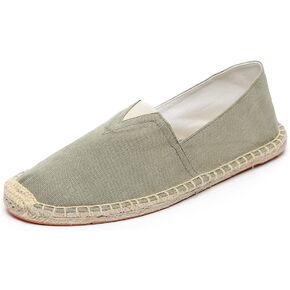 Altxic Men's Closed Toe Comfortable Canvas Slip on Flat Espadrilles