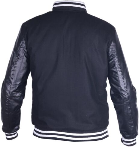 Men's Wool With Leather Sleeves Letterman Varsity Jackets - Jacket in Kuwait