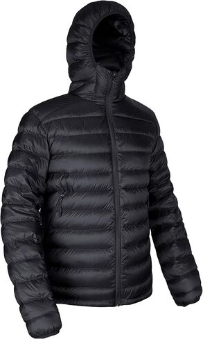 Men's Down Jacket Hooded Packable Down Puffer Jacket Lightweight Water-Resistant Insulated Down Jacket in Saudi Arabia
