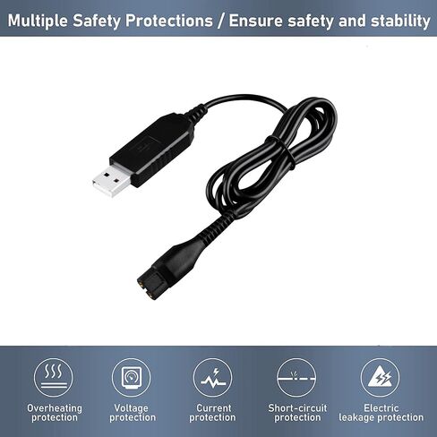Digipartspower USB Power Charger Cord for Philips Norelco Multigroom MG5730 15 MG5740 15 Mains in Kuwait