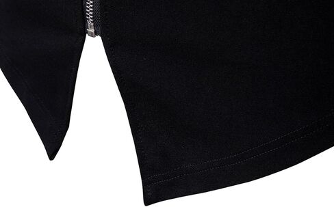 WSLCN Mens Fashion Knit Zipper Cardigan Stitching Artificial Leather Sleeves Irregular Placket in Saudi Arabia