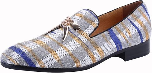 ELANROMAN Men's Loafers Tassel Luxury Penny Slip-On Leather Party Shoes in Saudi Arabia