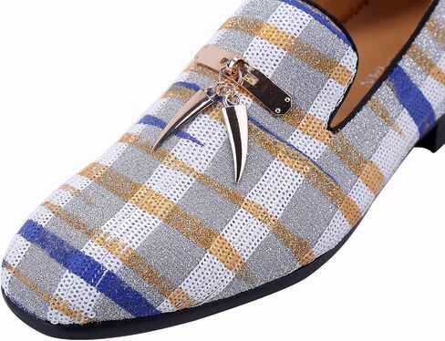 ELANROMAN Men's Loafers Tassel Luxury Penny Slip-On Leather Party Shoes in Saudi Arabia