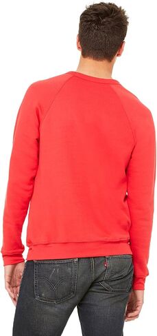 Bella + Canvas 3901 Unisex Sponge Fleece Crewneck Sweatshirt Red in Saudi Arabia