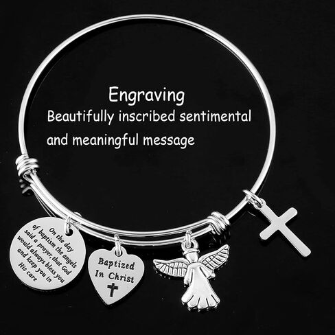Kivosliviz Baptism Bracelet for Women Adult Baptism Gift Baptized Bracelet for Teen Girl in Saudi Arabia