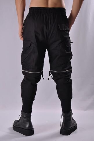 MOKEWEN Men's Jogger Pockets Ankle Athletic Ankle Cargo Pants in Kuwait