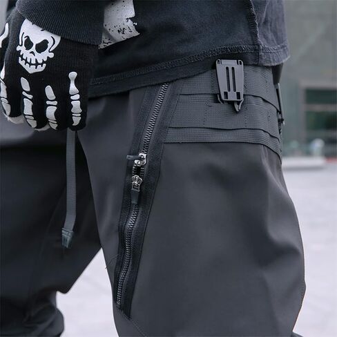 MOKEWEN Men's Jogger Pockets Ankle Athletic Ankle Cargo Pants in Kuwait