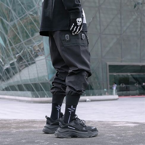 MOKEWEN Men's Jogger Pockets Ankle Athletic Ankle Cargo Pants in Kuwait