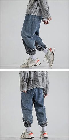 MOKEWEN Men's Jogger Pockets Ankle Athletic Ankle Cargo Pants in Kuwait