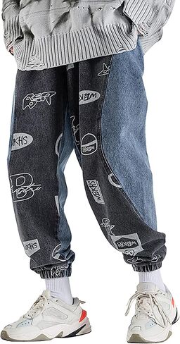 MOKEWEN Men's Jogger Pockets Ankle Athletic Ankle Cargo Pants in Kuwait