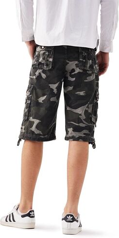 Gary Com Men's Camo Cargo Shorts Relaxed Fit Multi-Pocket Outdoor Camouflage Cargo Shorts Cotton for Hiking Fishing Work in Kuwait