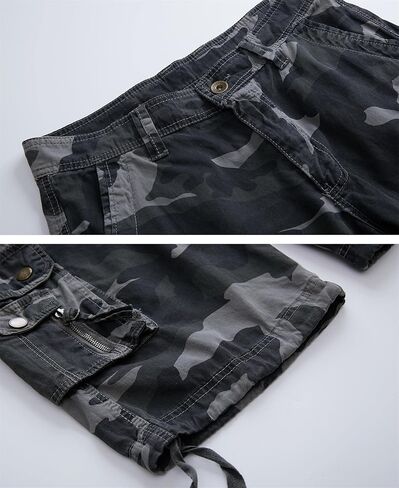 Gary Com Men's Camo Cargo Shorts Relaxed Fit Multi-Pocket Outdoor Camouflage Cargo Shorts Cotton for Hiking Fishing Work in Kuwait