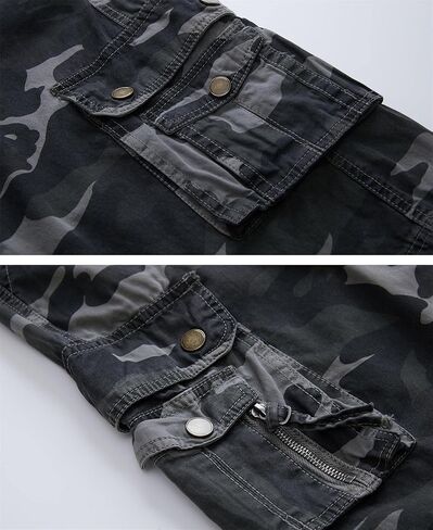 Gary Com Men's Camo Cargo Shorts Relaxed Fit Multi-Pocket Outdoor Camouflage Cargo Shorts Cotton for Hiking Fishing Work in Kuwait