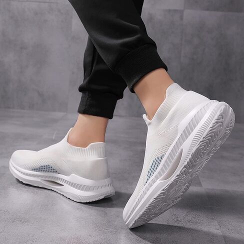 للجنسين الرجال النساء أزياء أحذية رياضية الانزلاق على جورب المشي أحذية متماسكة عارضة مريحة خفيفة الوزن تنفس الطريق الاحذية للجري الرياضة الصالة الرياضية السفر in Kuwait