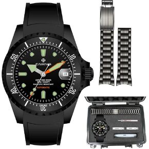 ENRIVA Men's Automatic Pro Dive Mens Watch Rotating Ceramic Bezel Diving Watches Self-Wind Professional Diver Watches for Men in Kuwait
