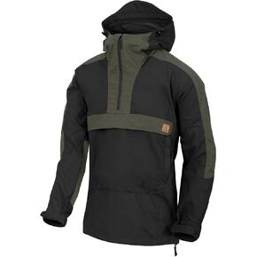 Helikon-Tex Men's Woodsman Anorak Jacket Black/Taiga Green in Saudi Arabia