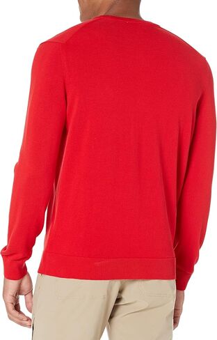 Lacoste Men's Long Sleeve V Neck Cotton Jersey Sweater in Kuwait