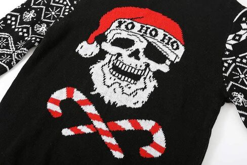 سترة VENTELAN الرجالية Ugly Christmas سترة مضحكة لعيد الميلاد المجيد برقبة دائرية in Kuwait
