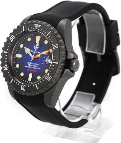 ENRIVA Men's Automatic Pro Dive Mens Watch Rotating Ceramic Bezel Diving Watches Self-Wind Professional Diver Watches for Men in Saudi Arabia