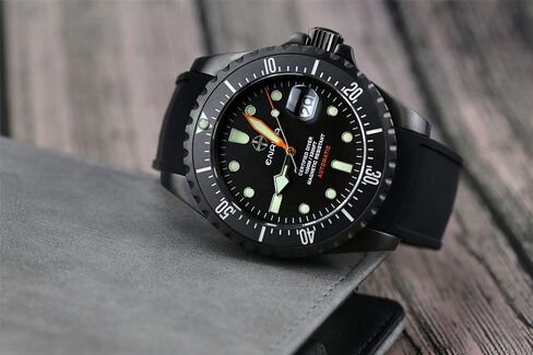 ENRIVA Men's Automatic Pro Dive Mens Watch Rotating Ceramic Bezel Diving Watches Self-Wind Professional Diver Watches for Men in Kuwait
