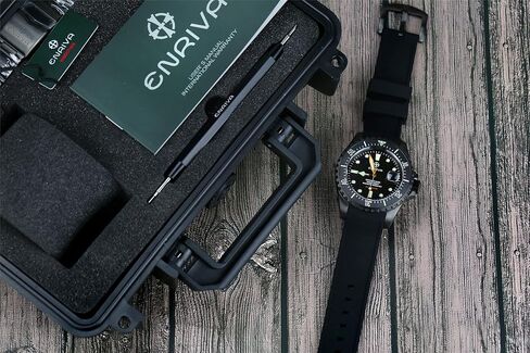 ENRIVA Men's Automatic Pro Dive Mens Watch Rotating Ceramic Bezel Diving Watches Self-Wind Professional Diver Watches for Men in Kuwait
