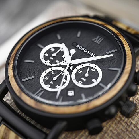 Mens Personalized Engraved Wooden Watches Custom Anniversary Birthday Wooden Watches for Him Husband Boyfriend Dad Son Christmas Watch in Kuwait