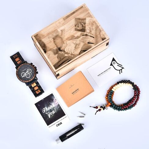 Mens Personalized Engraved Wooden Watches Custom Anniversary Birthday Wooden Watches for Him Husband Boyfriend Dad Son Christmas Watch in Kuwait