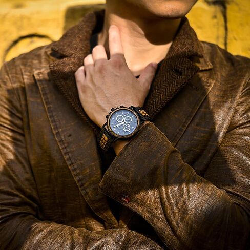 Mens Personalized Engraved Wooden Watches Custom Anniversary Birthday Wooden Watches for Him Husband Boyfriend Dad Son Christmas Watch in Kuwait