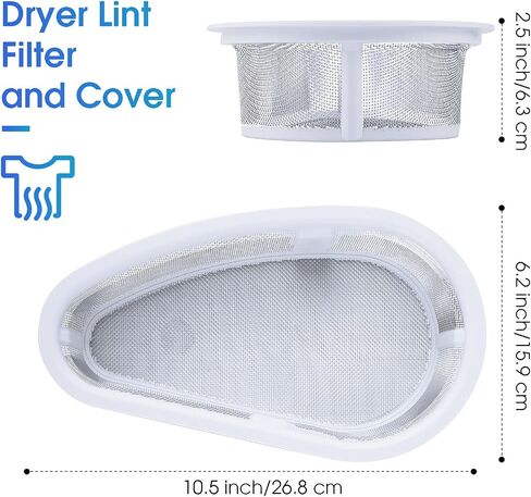 Upgraded W10828351 Lint Filter and Cover, Filter Screen and Case Cover Replacement Part Compatible with Kenmore, Whirlpool Dryer in Saudi Arabia