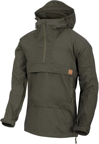 Helikon-Tex Men's Woodsman Anorak Jacket Black/Taiga Green in Saudi Arabia