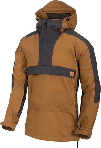 Helikon-Tex Men's Woodsman Anorak Jacket Black/Taiga Green in Saudi Arabia