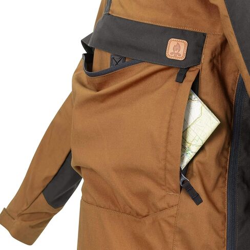 Helikon-Tex Men's Woodsman Anorak Jacket Black/Taiga Green in Saudi Arabia
