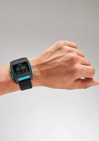 NIXON Base Tide Pro A1307 Digital Watch for Men and Women - Water Resistant Perfect for Surfing, Diving, Fishing - Water Sport Watches for Men - 42mm Watch Face, 24mm PU Band in Saudi Arabia