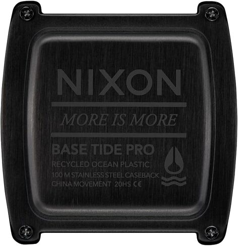NIXON Base Tide Pro A1307 Digital Watch for Men and Women - Water Resistant Perfect for Surfing, Diving, Fishing - Water Sport Watches for Men - 42mm Watch Face, 24mm PU Band in Saudi Arabia