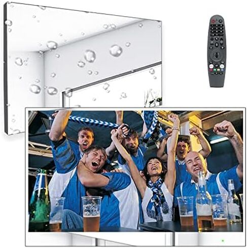 Soulaca 32 بوصة مرآة سحرية 4K LED تلفزيون ذكي للحمام مقاوم للماء واي فاي ATSC موالف التحكم الصوتي المدمج في Alexa webOS 2023 نموذج جديد in Kuwait