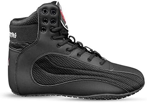 Ninja Viking Wrestling Shoes for Men and Women, Top Combat Speed Mens Weightlifting, Powerlifting, Workout, MMA, Boxing Boots, Lightweight, Easy to Wear, Non Slip Red and Black Shoe in Saudi Arabia