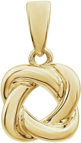 Sonia Jewels Forever Love Knot Infinity Twist Promise Design Charm Pendant (16mm x 8.2mm) - SKU#12272 in Saudi Arabia