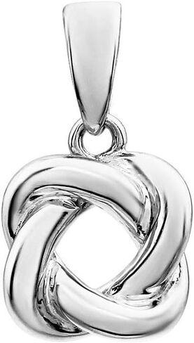 Sonia Jewels Forever Love Knot Infinity Twist Promise Design Charm Pendant (16mm x 8.2mm) - SKU#12272 in Saudi Arabia