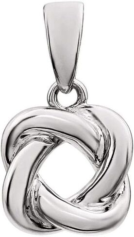 Sonia Jewels Forever Love Knot Infinity Twist Promise Design Charm Pendant (16mm x 8.2mm) - SKU#12272 in Saudi Arabia