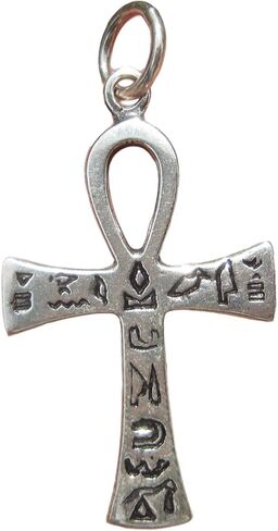 Himalayan Treasures 925 Silver Egyptian Ankh Cross Crux Ansata Pendant Necklace A12 in Saudi Arabia