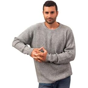 NOVICA Men's 100% Alpaca Sweater, Soft Grey-Blue' in Kuwait